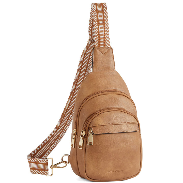 Aurora - Beige Street Casual Trapeze Sling Bag
