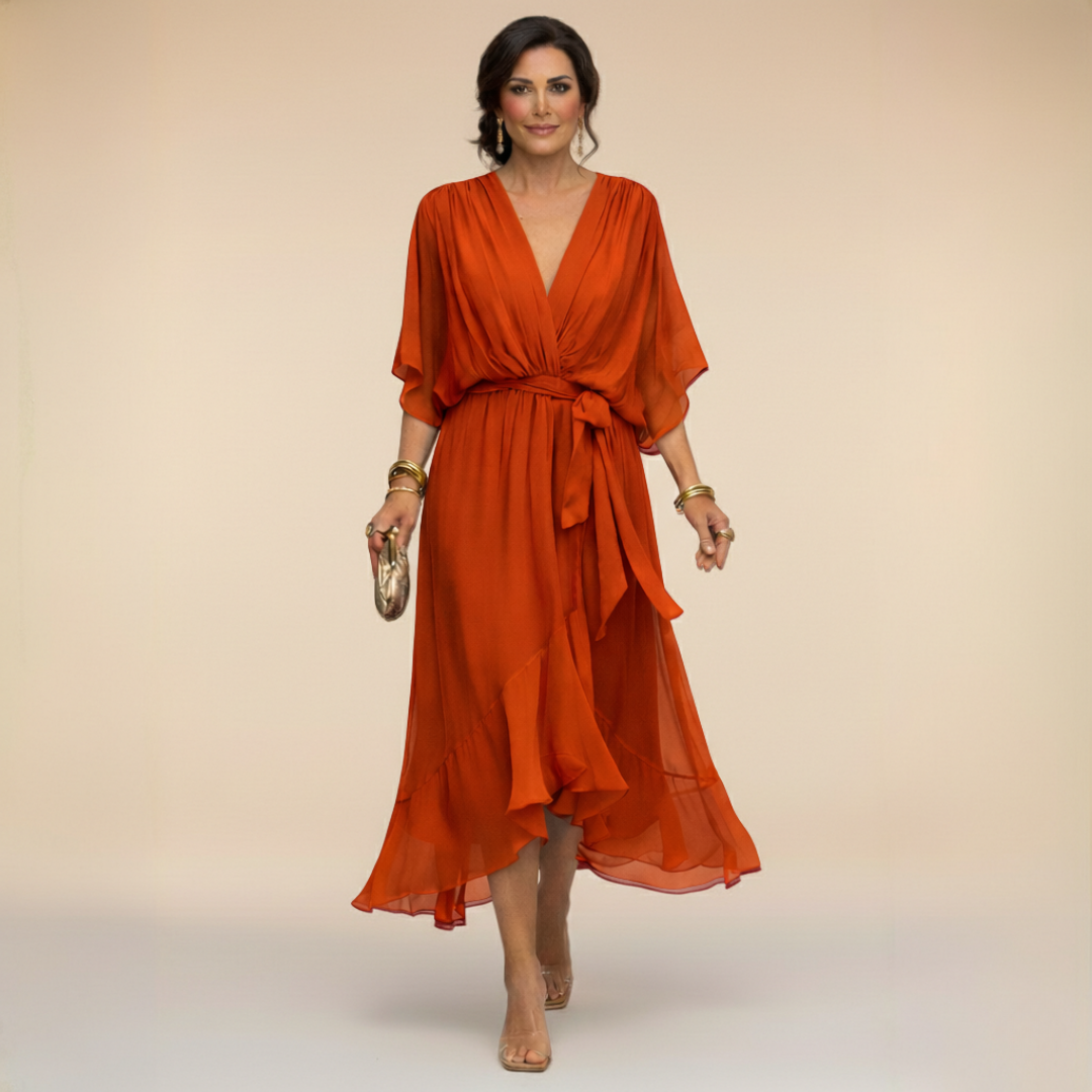 Gabriella | Flowy V-Neck Dress