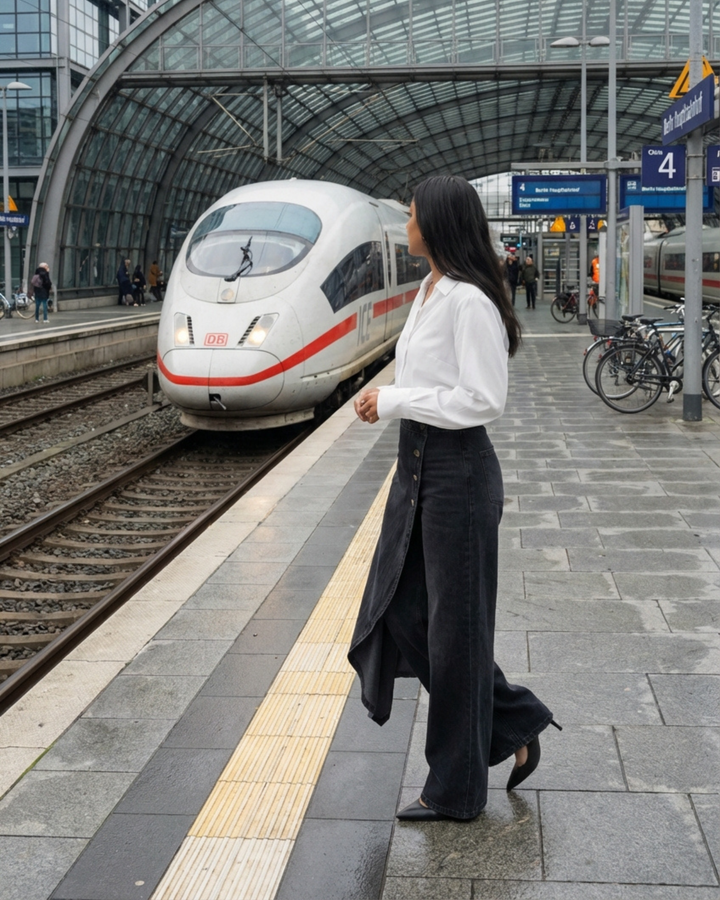 Abigail - Slim Fit Denim Wrap Jeans