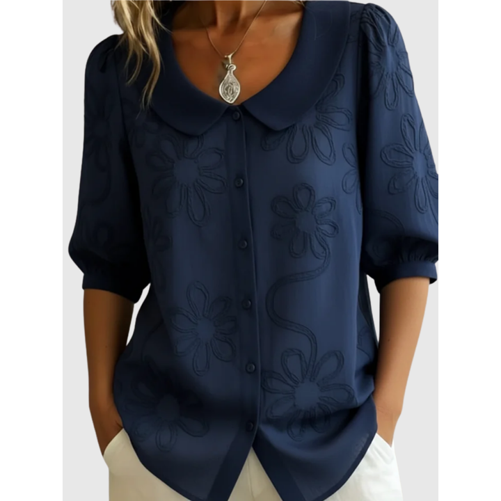 Yasmine - Embroidered Floral Blouse