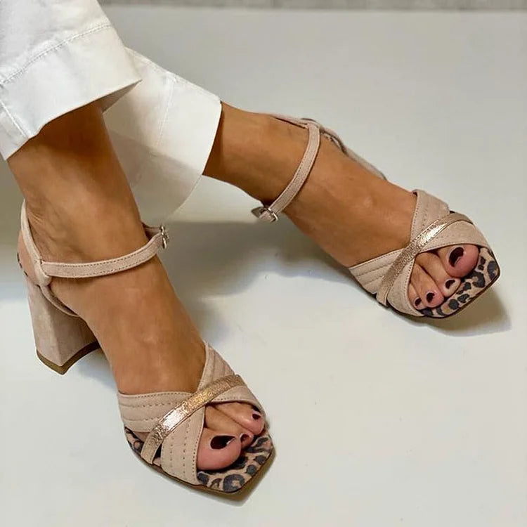 Lorrie | Cross-Band Heel Sandal