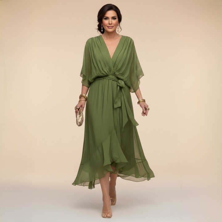 Gabriella | Flowy V-Neck Dress