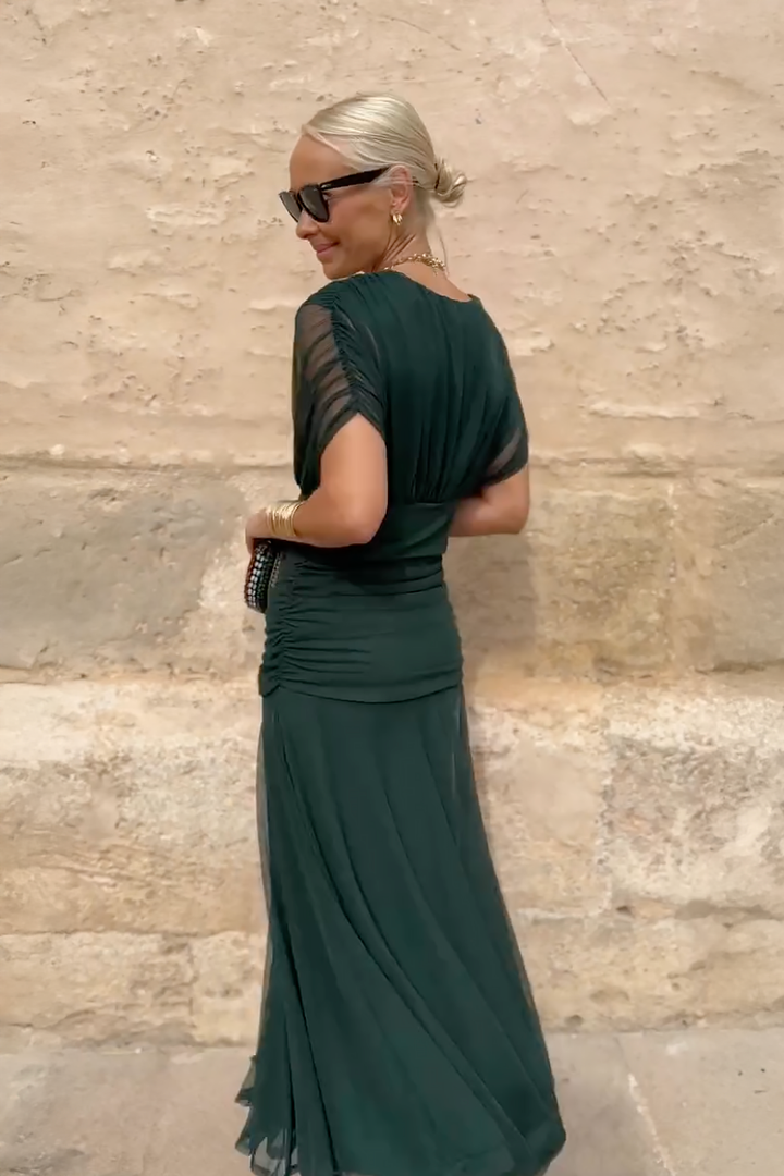 Louise | Elegant V-Neck Maxi Occasion Dress