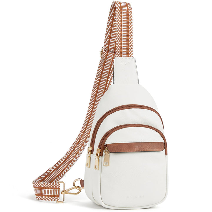 Aurora - Beige Street Casual Trapeze Sling Bag