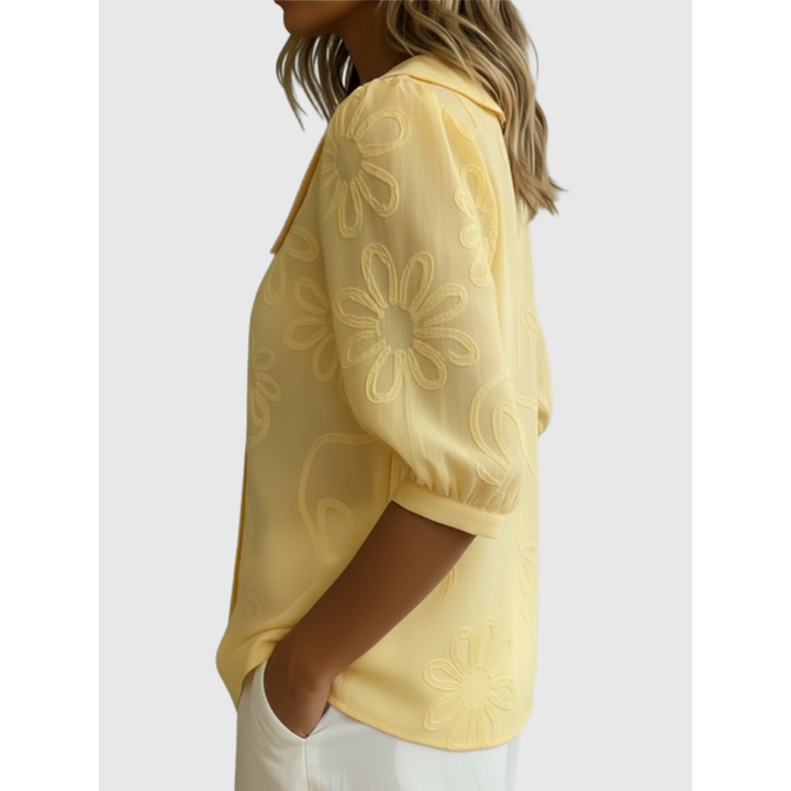 Yasmine - Embroidered Floral Blouse