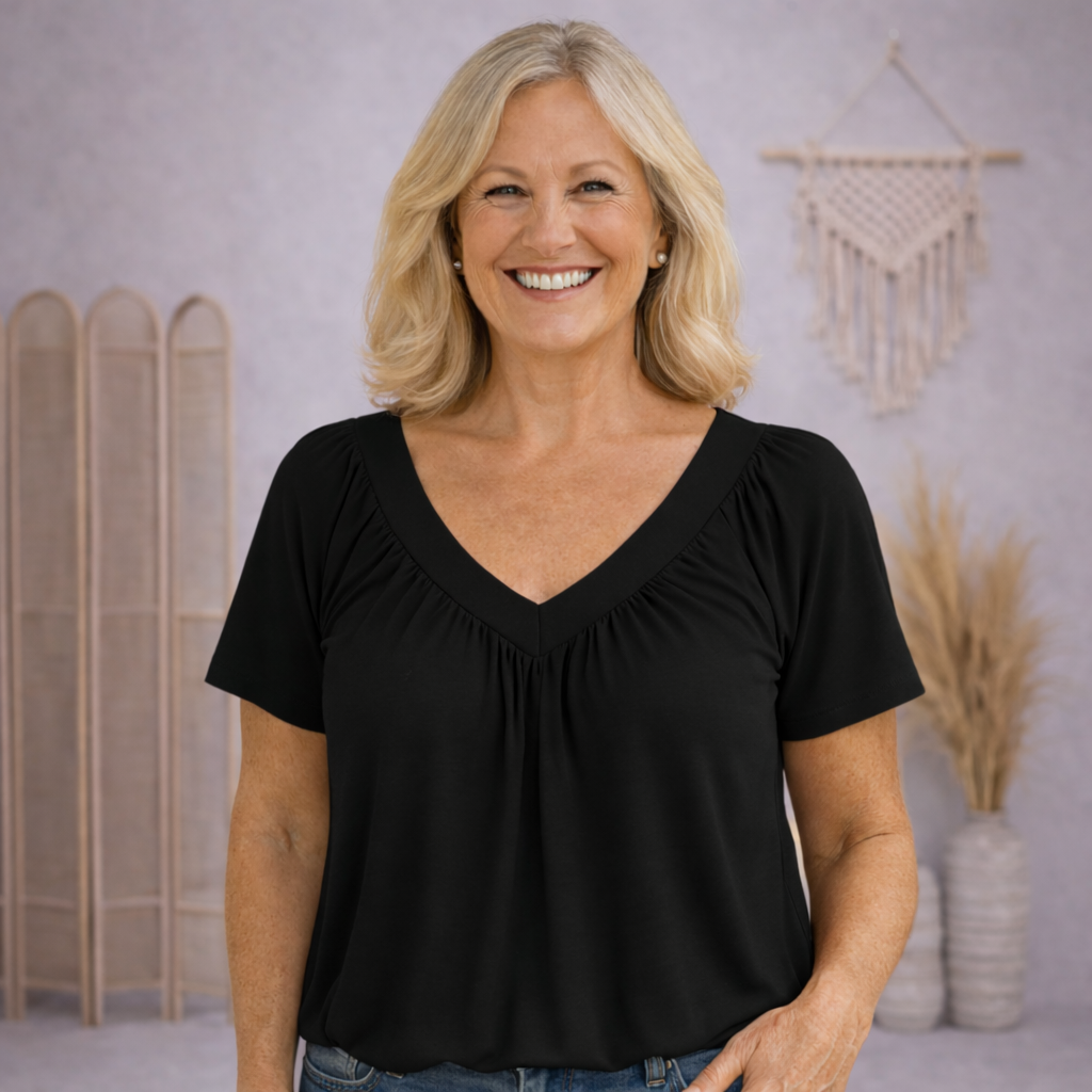 Mabel | Elegant Comfort Everyday Top
