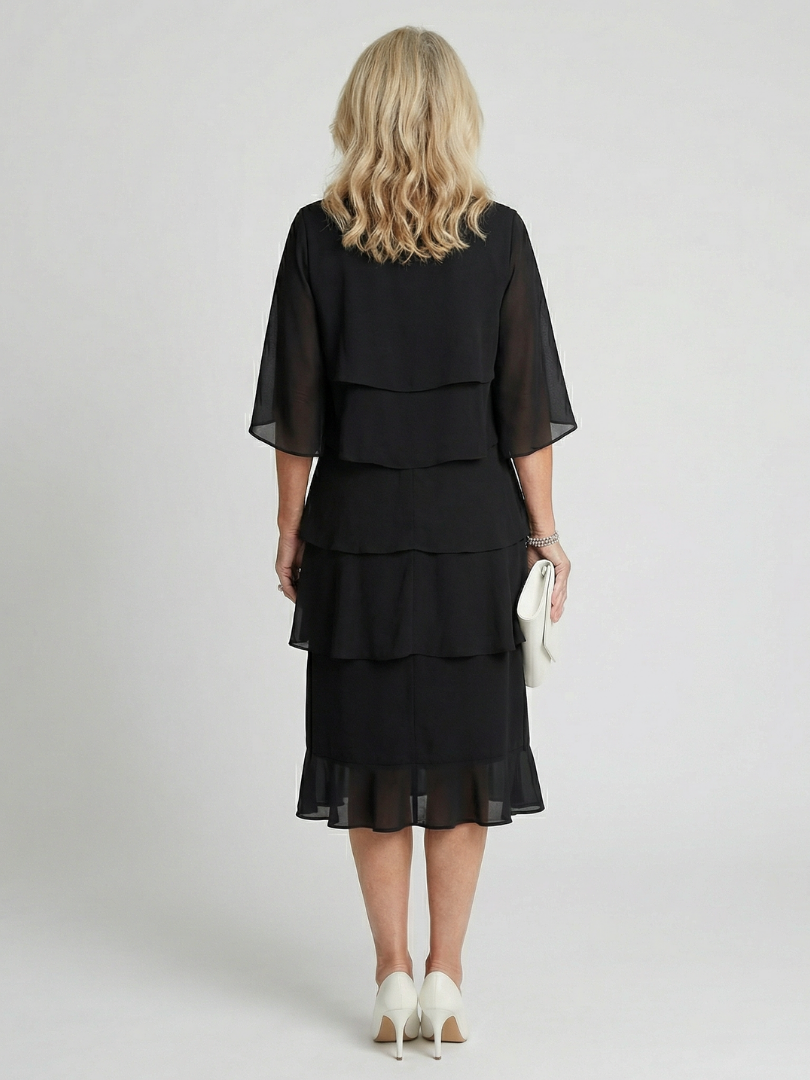 Brenda | Layered Tier Midi Dress