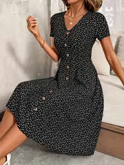 Fayline - Dotted Midi Dress