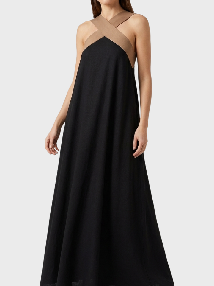 DELPHINES | DRESS WITH CROSSED CUT