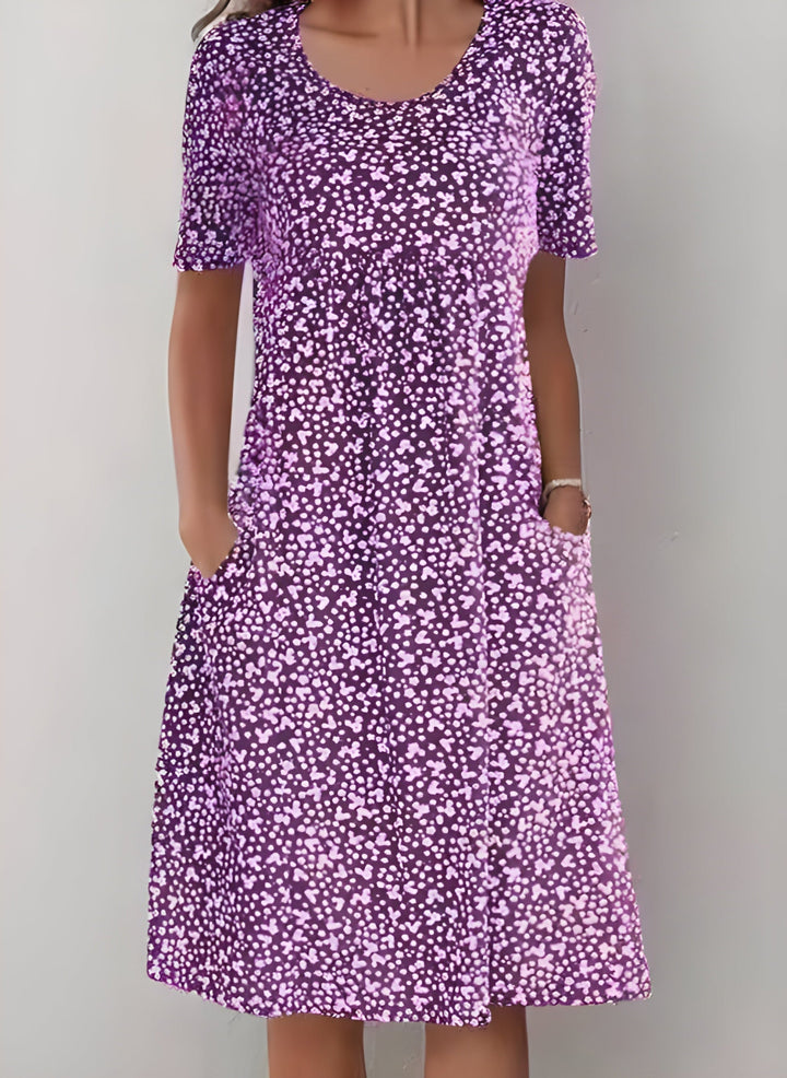 Qahira | Floral Midi Dress