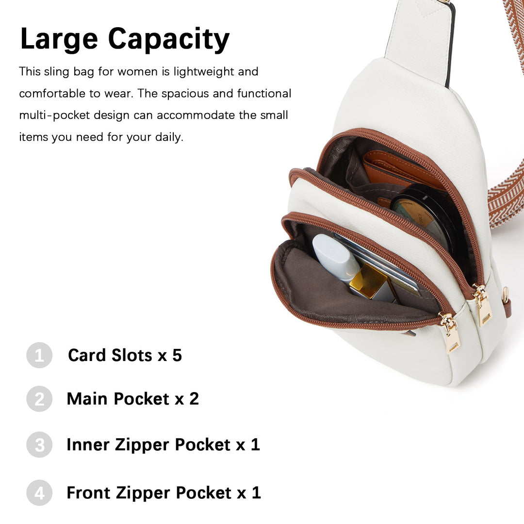 Aurora - Beige Street Casual Trapeze Sling Bag