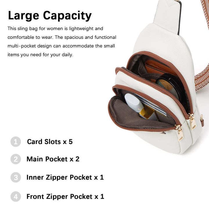 Aurora - Beige Street Casual Trapeze Sling Bag