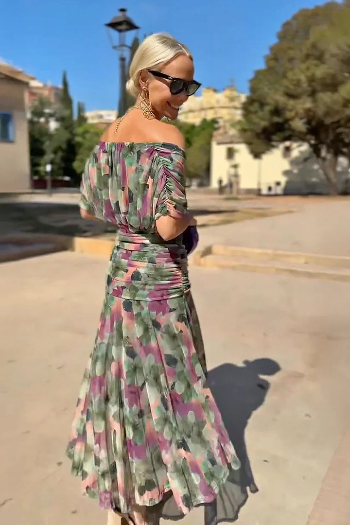 Louise | Elegant V-Neck Maxi Occasion Dress