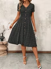 Fayline - Dotted Midi Dress