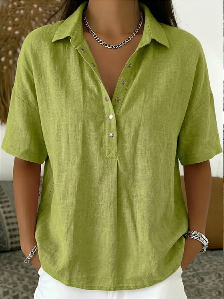 Willo | Blouse with Collar and Button