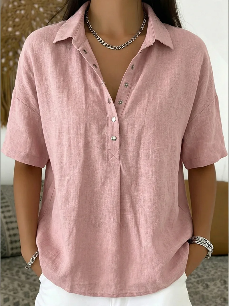 Willo | Blouse with Collar and Button