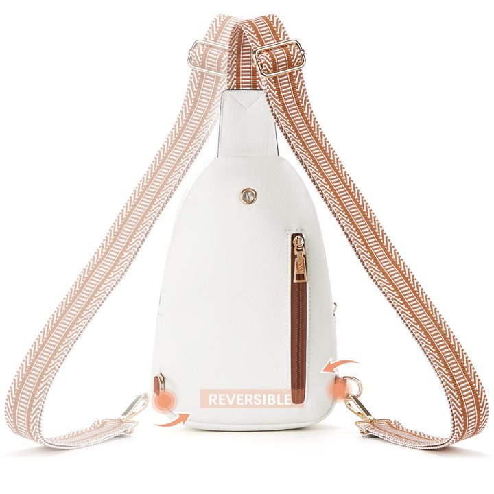 Aurora - Beige Street Casual Trapeze Sling Bag