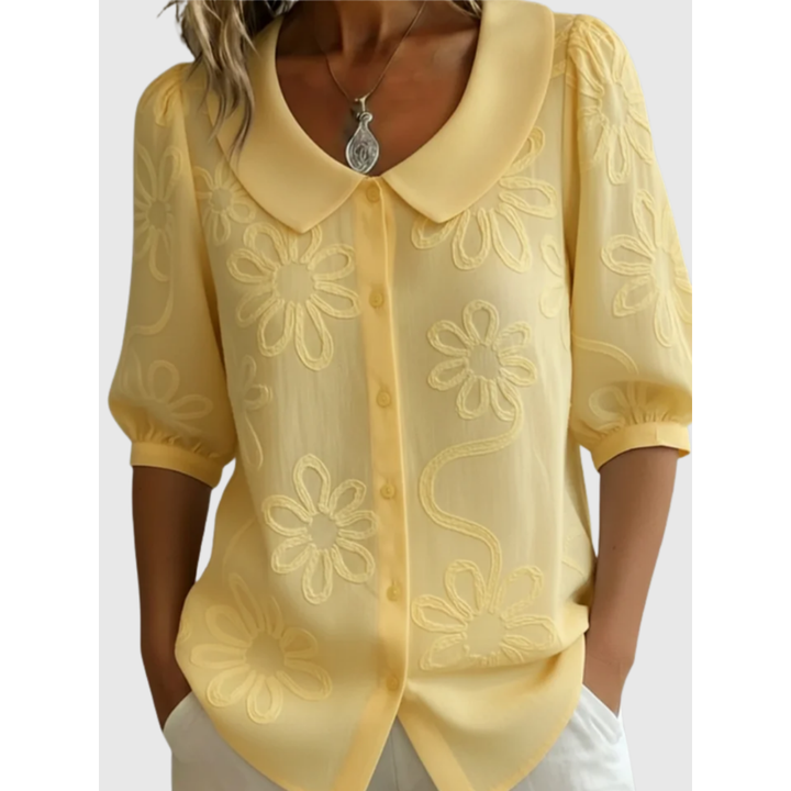 Yasmine - Embroidered Floral Blouse