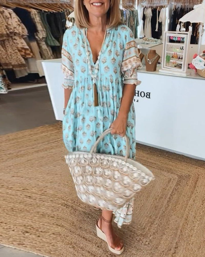 Linda | Printed Maxi Dress