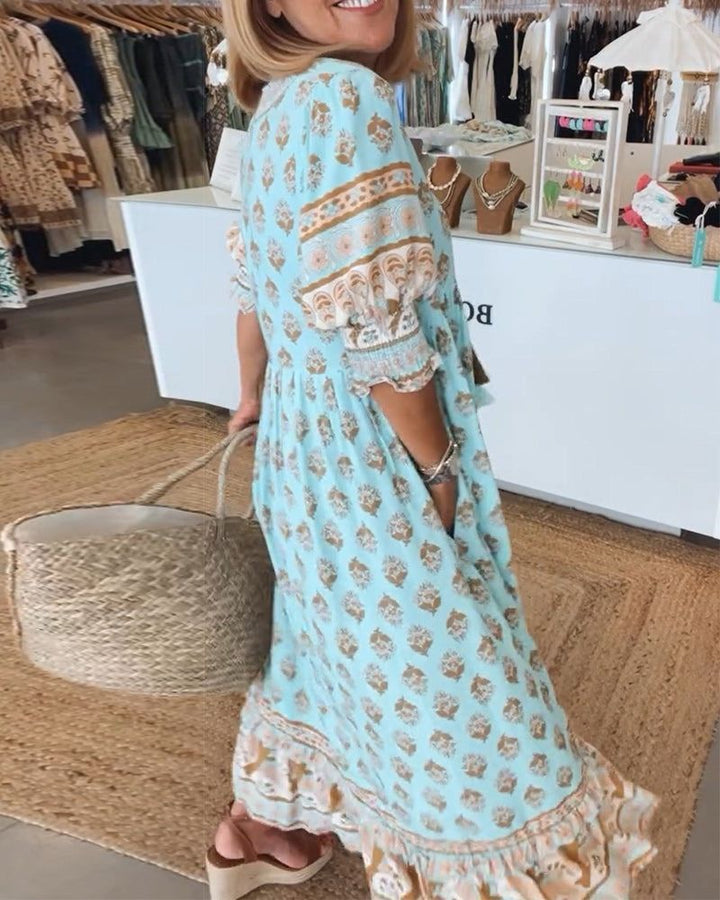 Linda | Printed Maxi Dress
