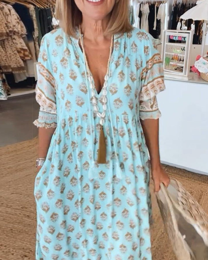 Linda | Printed Maxi Dress