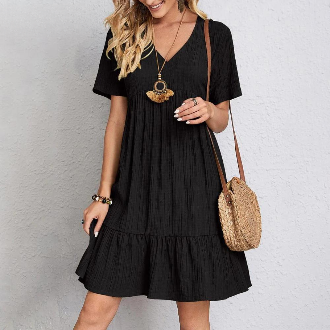 Isabella | Flowy V-Neck Dress