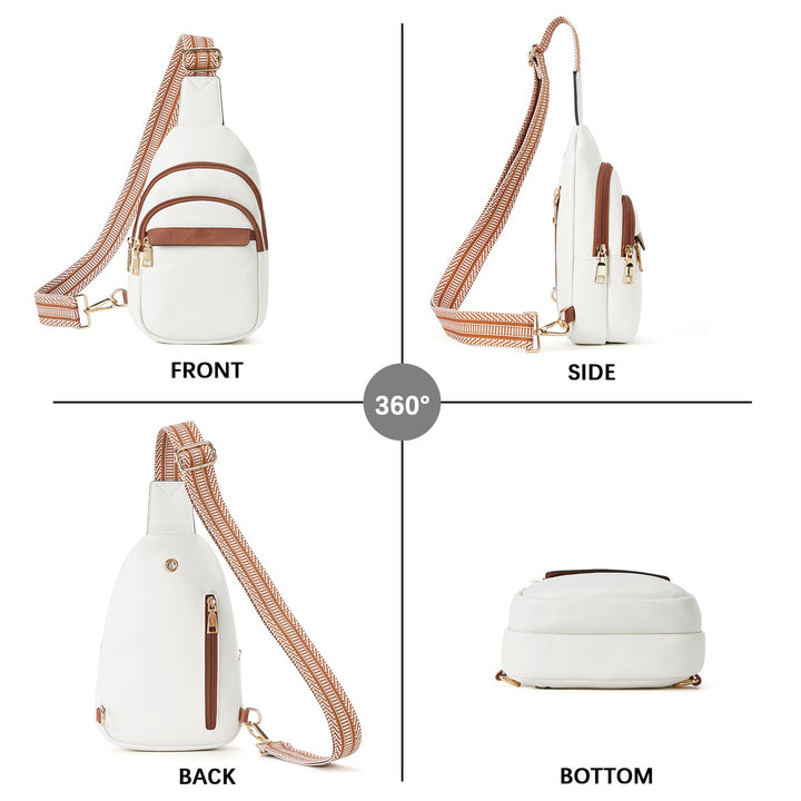 Aurora - Beige Street Casual Trapeze Sling Bag