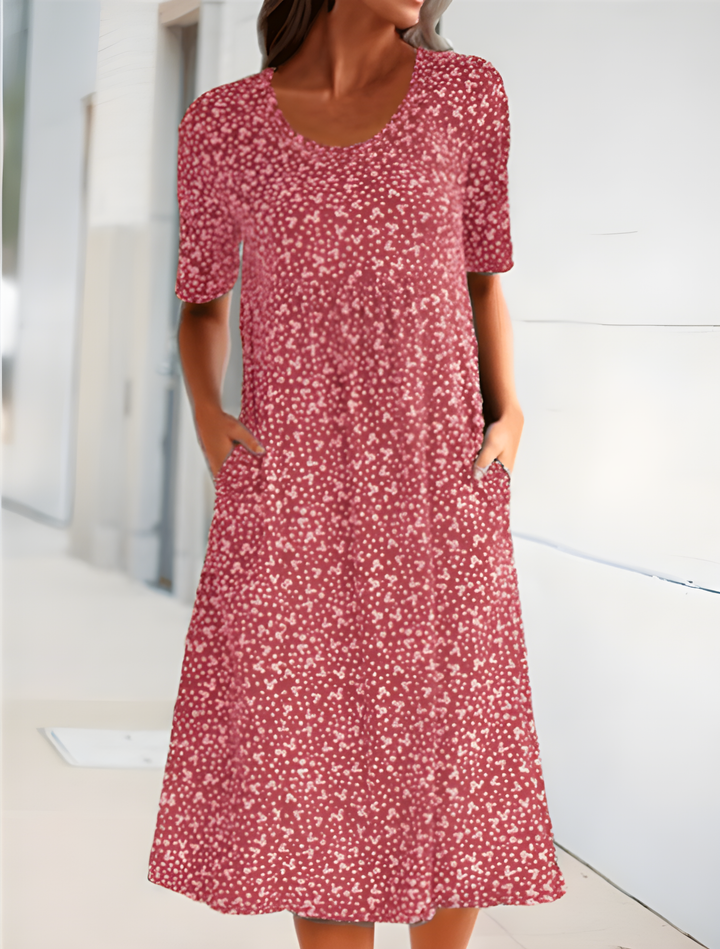 Qahira | Floral Midi Dress