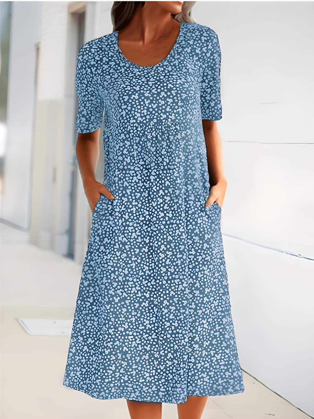 Qahira | Floral Midi Dress