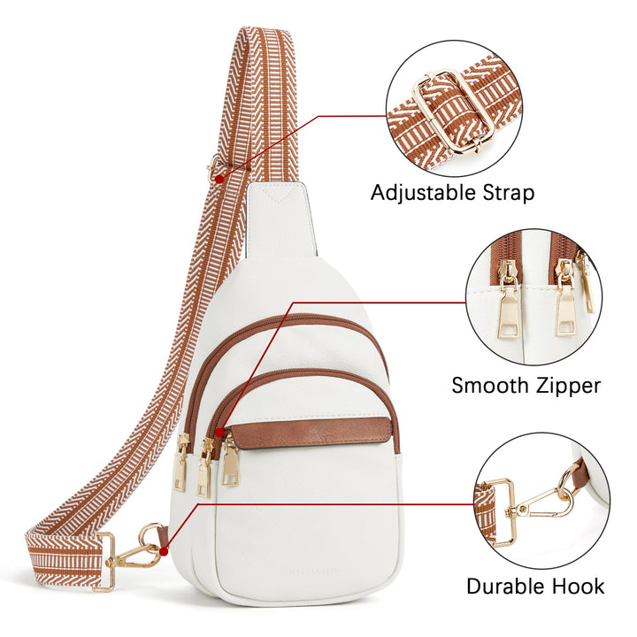 Aurora - Beige Street Casual Trapeze Sling Bag