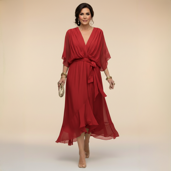 Gabriella | Flowy V-Neck Dress