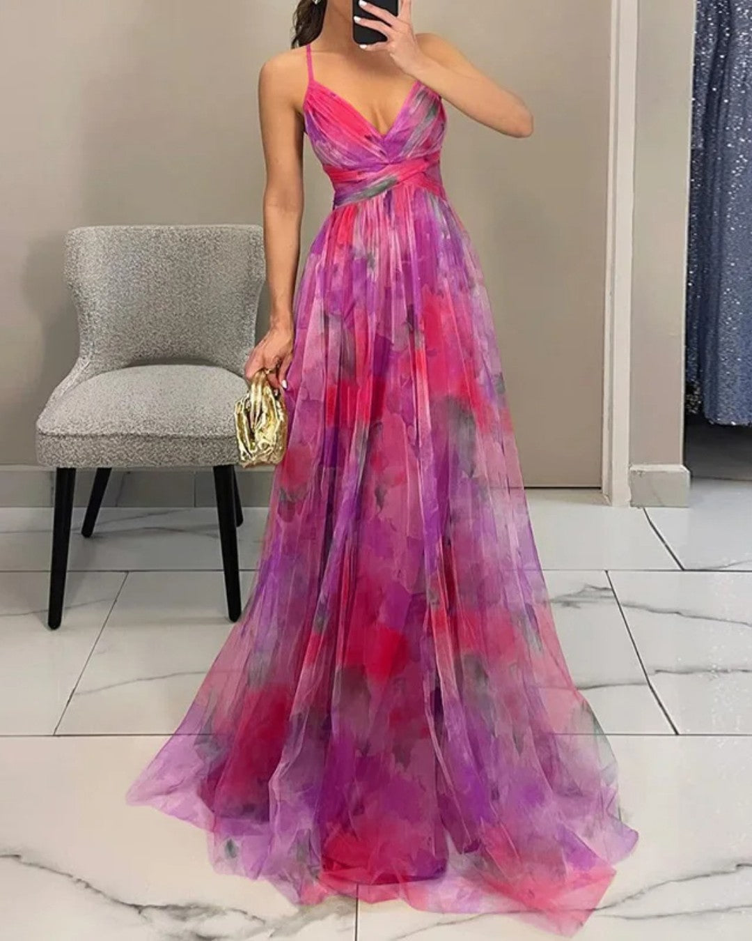 Eleanor | Elegant Floral Maxi Dress