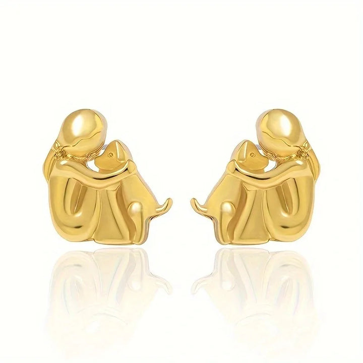 Dog Hug Earrings