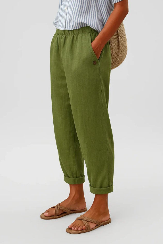 Evelyn | Timeless Linen-Cotton Comfort Trousers