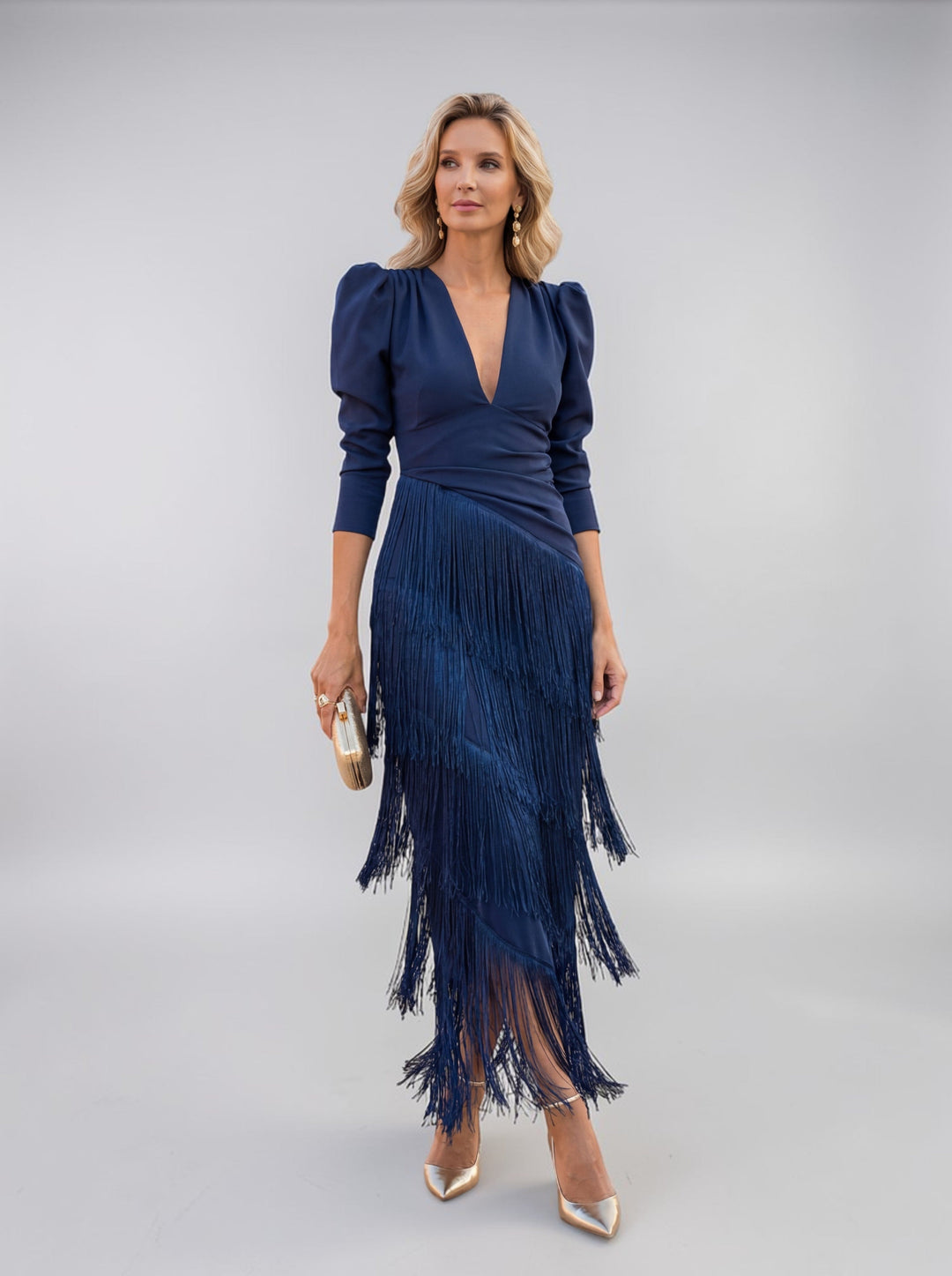 Sofia - Elegant Fringe Dress