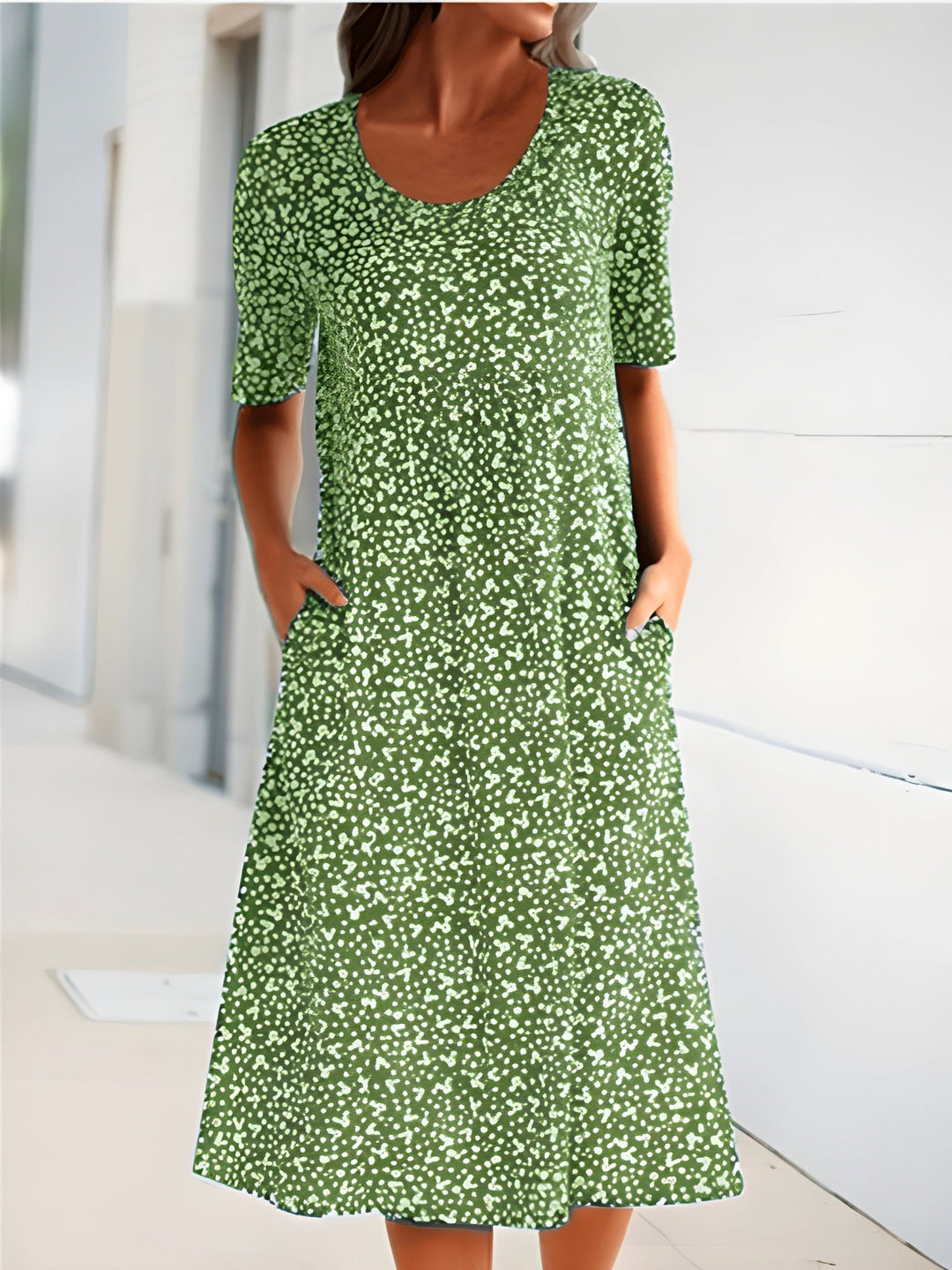 Qahira | Floral Midi Dress