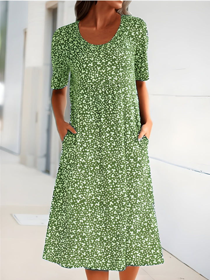 Qahira | Floral Midi Dress