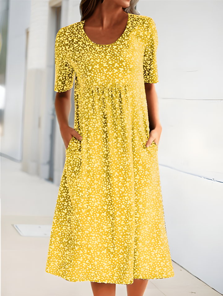 Qahira | Floral Midi Dress