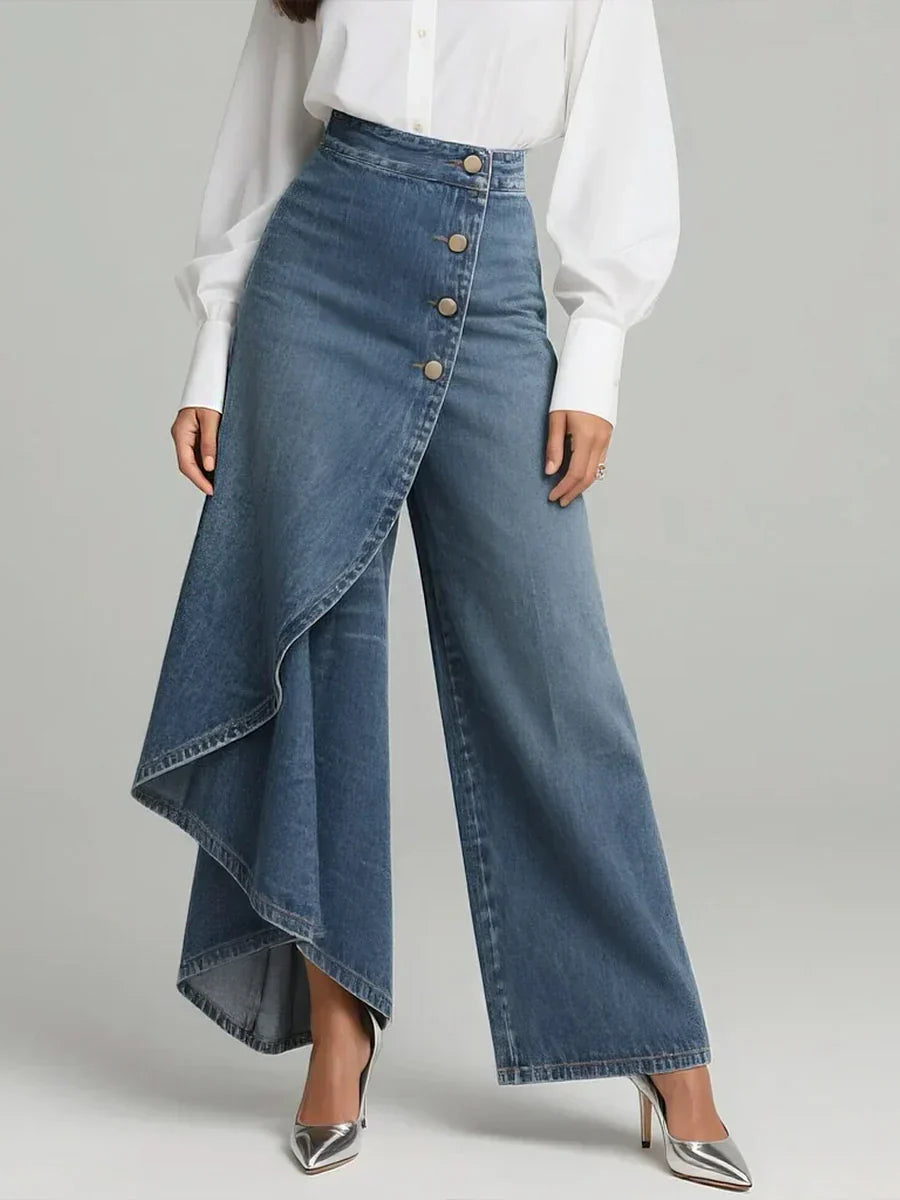 Zynera | High-Waisted Wide-Leg Jean