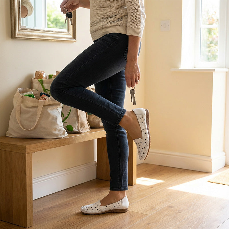 Elara | Orthopedic Comfort Leather Slip-On Shoes