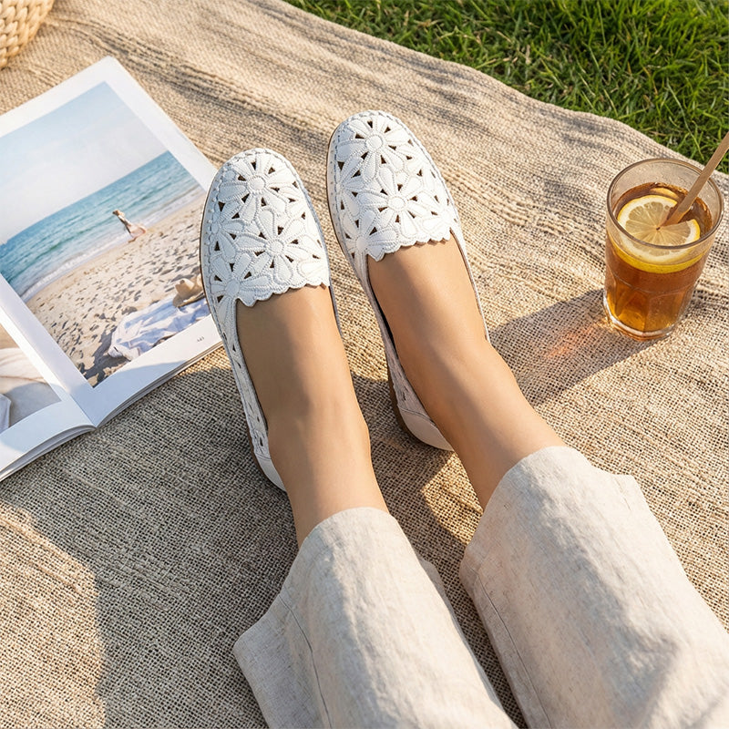 Elara | Orthopedic Comfort Leather Slip-On Shoes