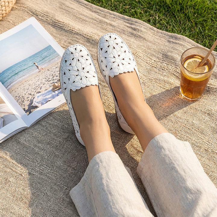 Elara | Orthopedic Comfort Leather Slip-On Shoes