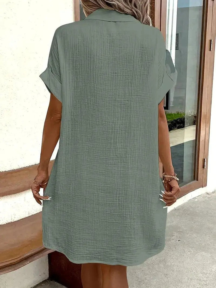 Sharon | Minimalist Shirt Dress