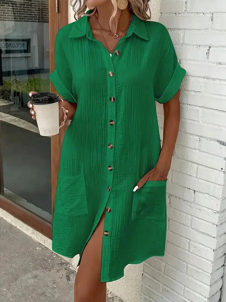 Sharon | Minimalist Shirt Dress
