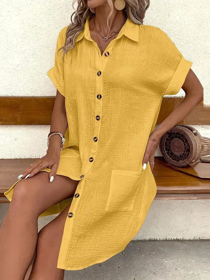 Sharon | Minimalist Shirt Dress
