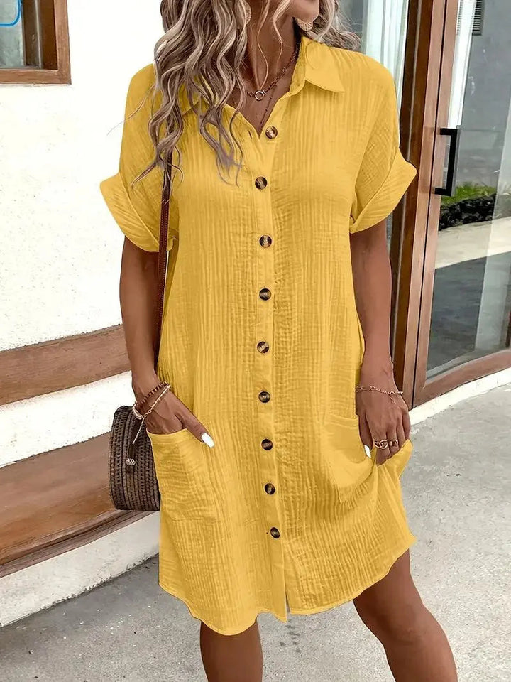 Sharon | Minimalist Shirt Dress