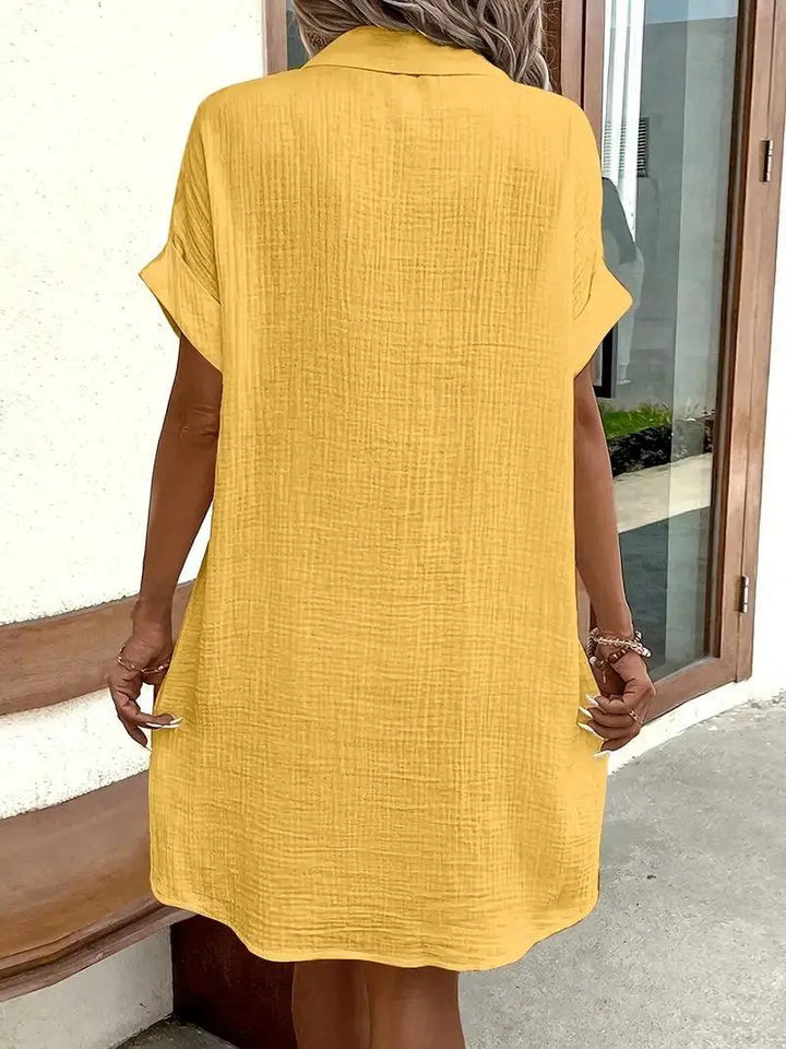 Sharon | Minimalist Shirt Dress