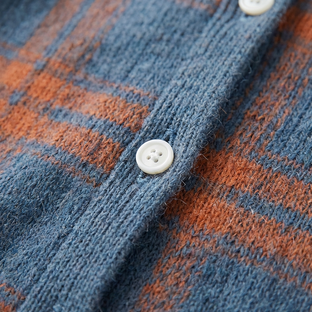 Mira™ – Soft Hoodie Blouse with Check Pattern